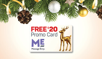 Free $20 promo card from Massage Envy. 