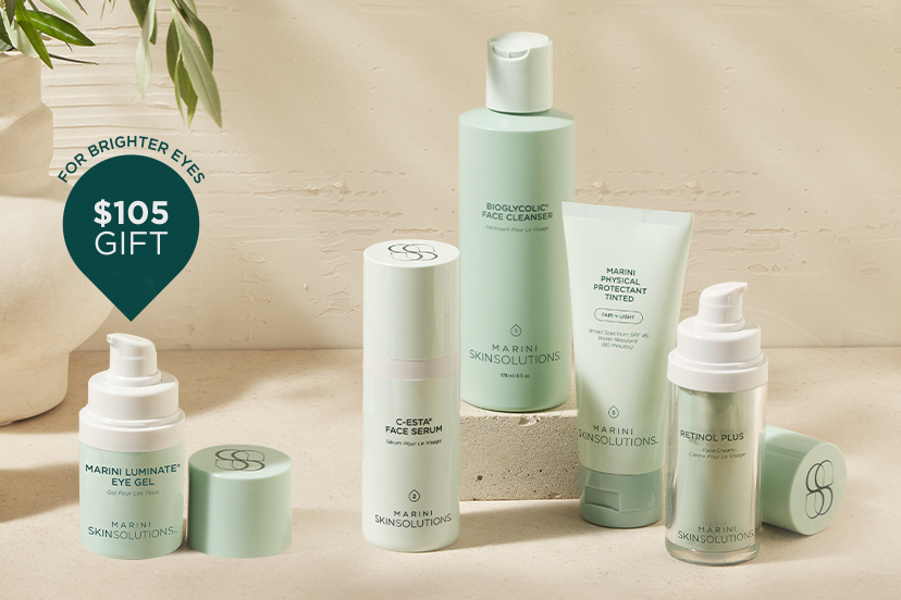 Collection of products from Marini SkinSolutions™ . $105 value.